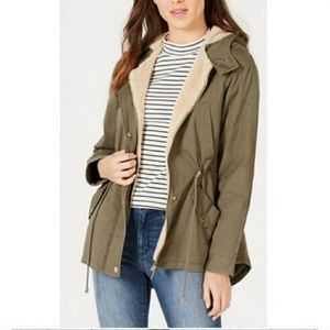 Collectionb Olive Anorak Hooded Jacket Size XS